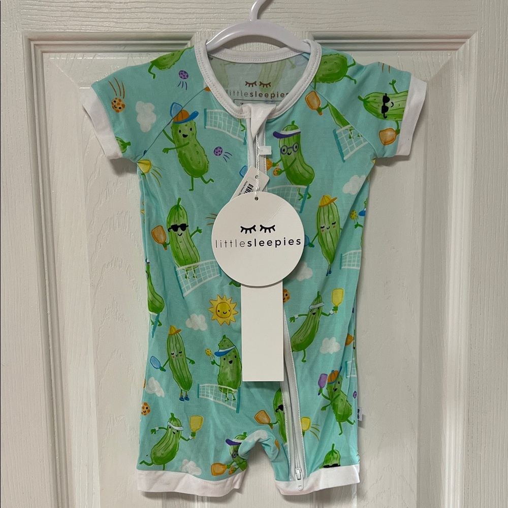 NWT Little Sleepies Pickle Power Shorty Zippy 3-6 months